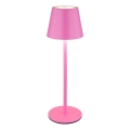 Globo - Lampe de table extérieure rechargeable à LED, dimmable et tactile, 3 en 1 LED/3W/5V 3000/4000/5000K IP54 1800 mAh rose