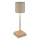 Globo - Lampe de table LED rechargeable à commande tactile et à intensité variable, 1,5 W / 5 V, 2200 mAh, beige