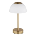 Globo - Lampe de table LED rechargeable et dimmable LED/2,5W/5V 1800 mAh 2700K/4000K/6500K laiton