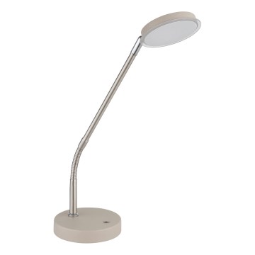 Globo - Lampe de table LED tactile à intensité variable, 6,5 W, 230 V, 2700/3350/4000 K, beige