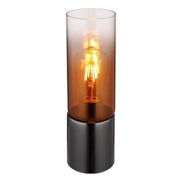 Globo - Lampe de table tactile 1xE27/25W/230V d. 9 cm noir/cuivre