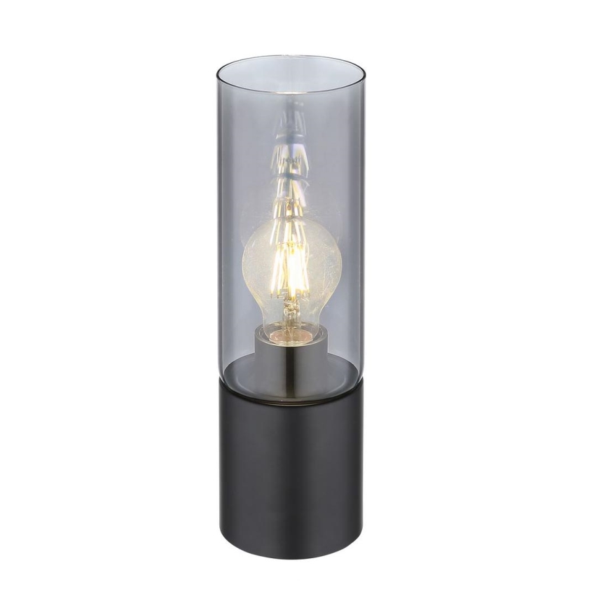 Globo - Lampe de table tactile 1xE27/25W/230V d. 9 cm noir