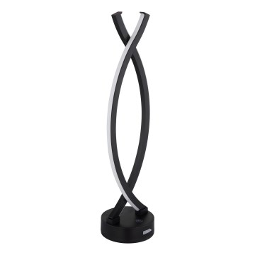 Globo - Lampe de table tactile à intensité variable LED/1W/3,7V 3000K 1800 mAh USB noir