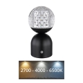 Globo - Lampe de table tactile à intensité variable LED/2,5W/3,7V 2700/4000/6500K 1800 mAh USB noir