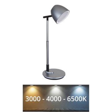 Globo - Lampe de table tactile à intensité variable LED/7,5W/230V 3000K/4000K/6500K gris