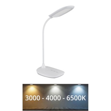Globo - Lampe de table tactile à intensité variable LED/9W/230V 3000K/4000K/6500K CRI 90 blanc