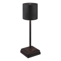 Globo - Lampe de table tactile à LED dimmable et rechargeable LED/1,5W/5V 2200 mAh noire