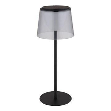 Globo - Lampe de table tactile d'extérieur à intensité variable LED/1,8W/5V IP44 1800 mAh noir/smoky