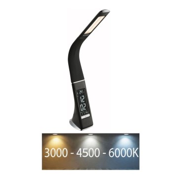 Globo - Lampe de table tactile dimmable à LED avec afficheur LED/6,5W/230V 3000/4500/5800K noire