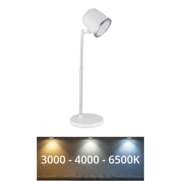 Globo - Lampe de table tactile LED dimmable 4 en 1 LED/6W/3,7V 3000K/4000K/6500K 1500 mAh USB blanche