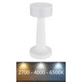 Globo - Lampe de table tactile LED dimmable LED/1W/3,7V 2700K/4000K/6500K 800 mAh USB blanche