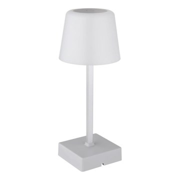 Globo - Lampe de table tactile LED dimmable LED/2W/5V 3000/4500/6500K 800 mAh argentée