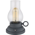 Globo - Lampe de table tactile rechargeable et à intensité variable LED/1W/3,7V 1200 mAh anthracite
