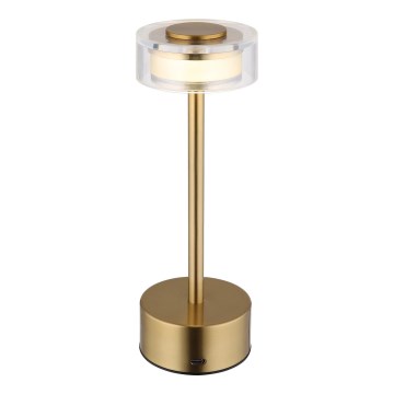 Globo - Lampe de table tactile rechargeable et à intensité variable LED/2,5W/3,7V 2700/4000/6500K 1800mAh laiton
