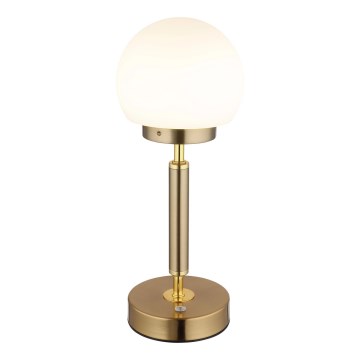 Globo - Lampe de table tactile rechargeable et à intensité variable LED/2,5W/5V 1800mAh 2700/4000/6500K laiton