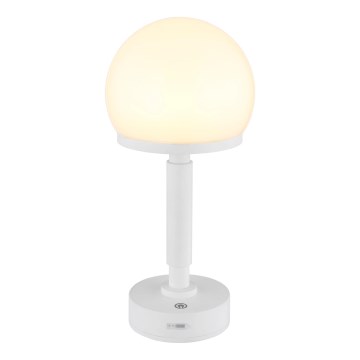 Globo - Lampe de table tactile rechargeable et à intensité variable LED/2,5W/5V 1800mAh 2800K blanc