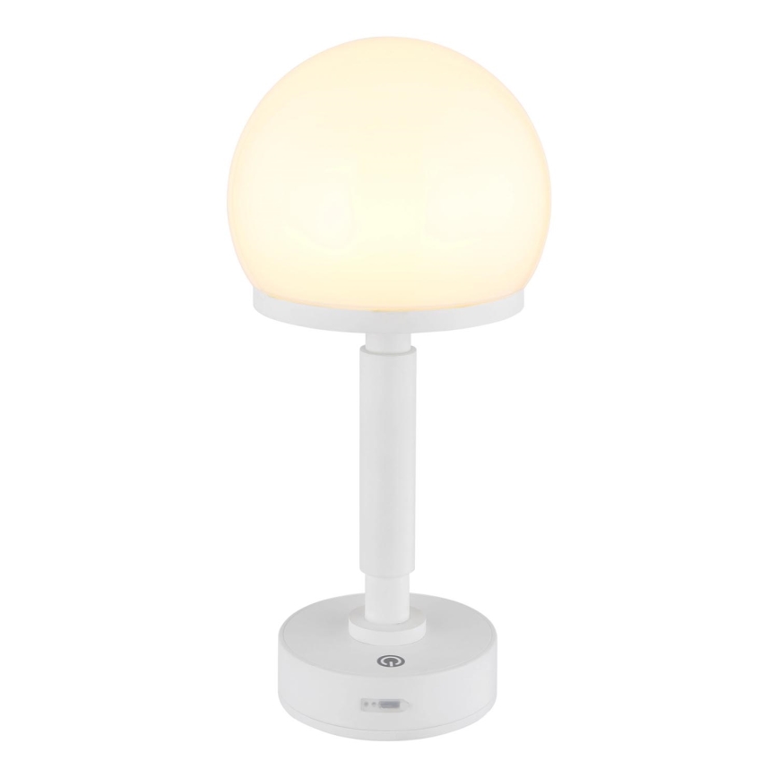 Globo - Lampe de table tactile rechargeable et à intensité variable LED/2,5W/5V 1800mAh 2800K blanc