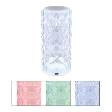 Globo - Lampe de table tactile RGB rechargeable LED/0,6W/3,7V 500mAh