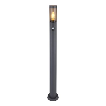 Globo - Lampe extérieure avec détecteur 1xE27/15W/230V IP44 110 cm noir