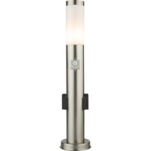 Globo - Lampe extérieure LED avec détecteur et 2 zásuvkami LED/9W/230V 60 cm IP44