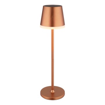 Globo - Lampe solaire LED/0,6W/3V 3000K IP44 cuivre