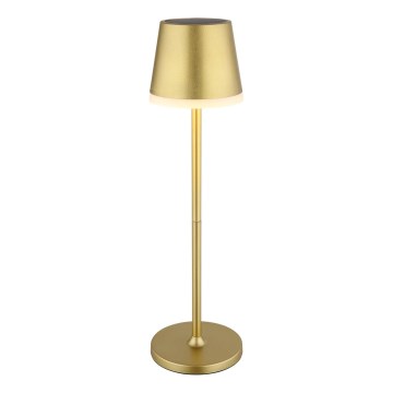 Globo - Lampe solaire LED/0,6W/3V 3000K IP44 doré