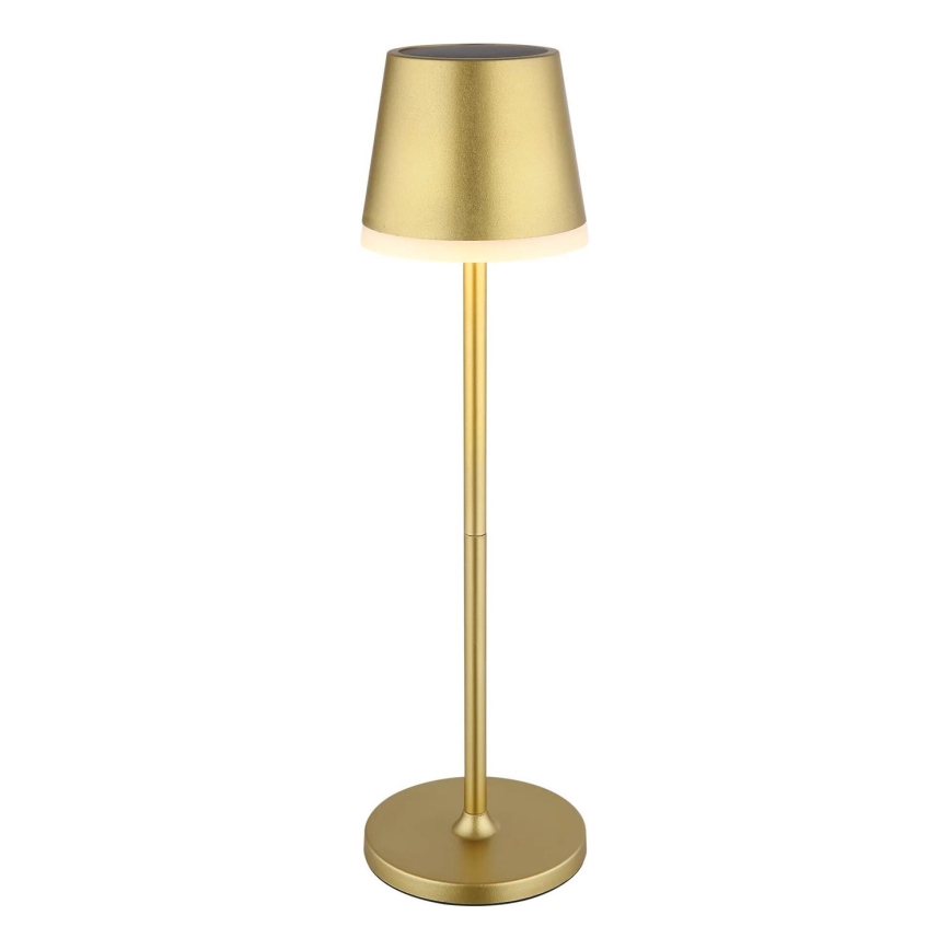 Globo - Lampe solaire LED/0,6W/3V 3000K IP44 doré