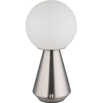 Globo - Lampe tactile d'extérieur à intensité variable LED/1,5W/5V 3000/4500/6500K 1800 mAh IP41 chrome mat