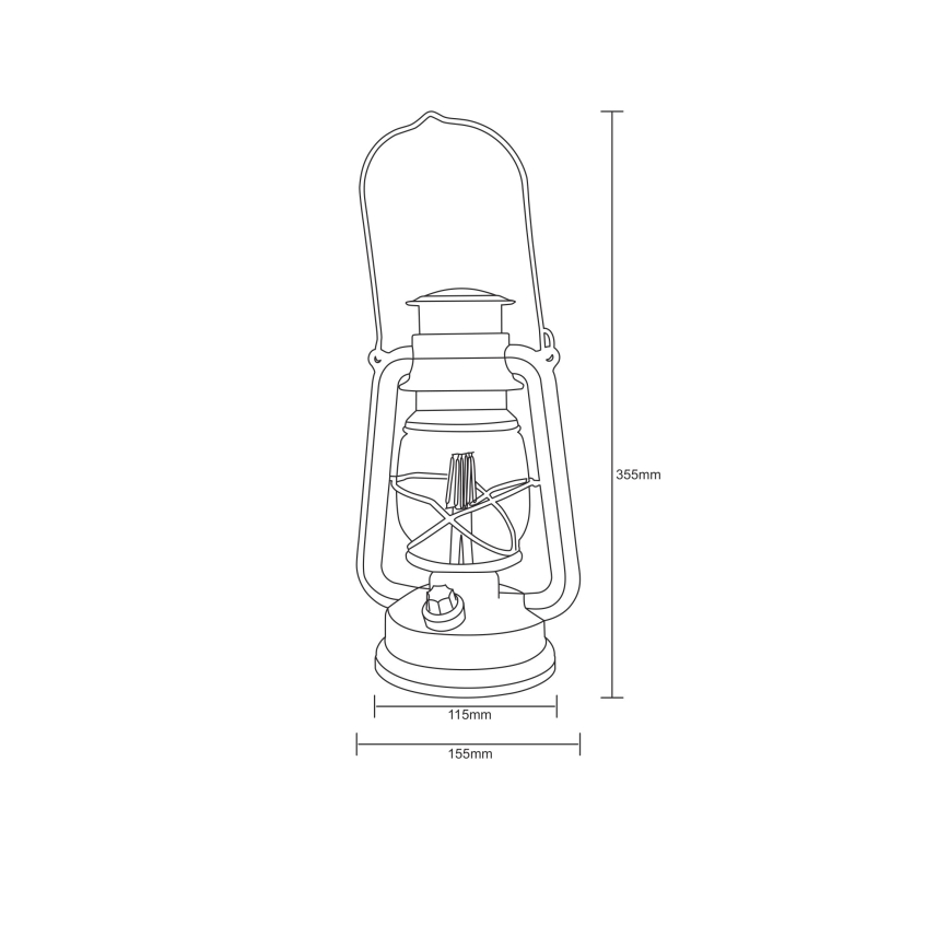 Globo - Lanterne décorative LED/0,5W/3xAA