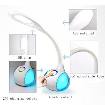 Globo - LED RGBW Lampe de table tactile à intensité variable LED/6W/230V