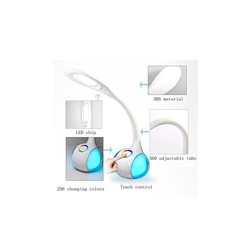 Globo - LED RGBW Lampe de table tactile à intensité variable LED/6W/230V