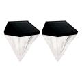 Globo - LOT 2x Applique murale solaire LED/0,5W/3V IP44 600 mAh