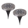 Globo - LOT 2x Éclairage solaire LED/0,8W/3V IP44