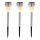 Globo - LOT 3x Lampe solaire 3xLED/0,06W/1,2V IP44 200 mAh