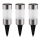 Globo - LOT 3x Lampe solaire LED/0,06W/3,2V IP44