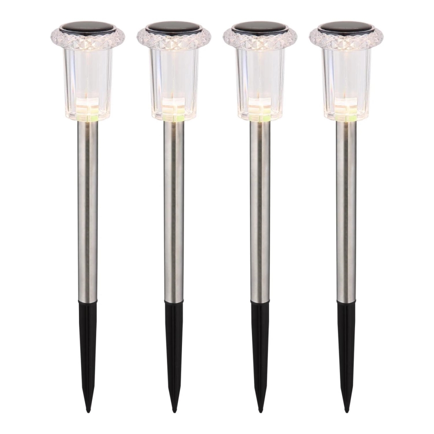 Globo - LOT 4x Éclairage solaire LED/0,06W/1,2V IP44