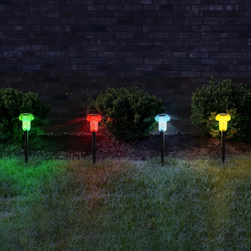 Globo - LOT 4x Éclairage solaire RGB LED/0,05W/3V IP44 150 mAh