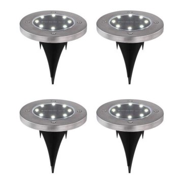 Globo - LOT 4x Lampe solaire LED/0,1W/3V IP44