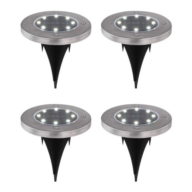 Globo - LOT 4x Lampe solaire LED/0,1W/3V IP44