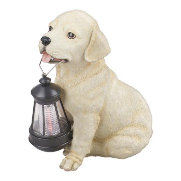 Globo - Luminaire solaire LED 0,06 W / 3 V, motif chien, IP44, 600 mAh