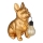 Globo - Luminaire solaire LED 3V IP44 300 mAh, chien doré