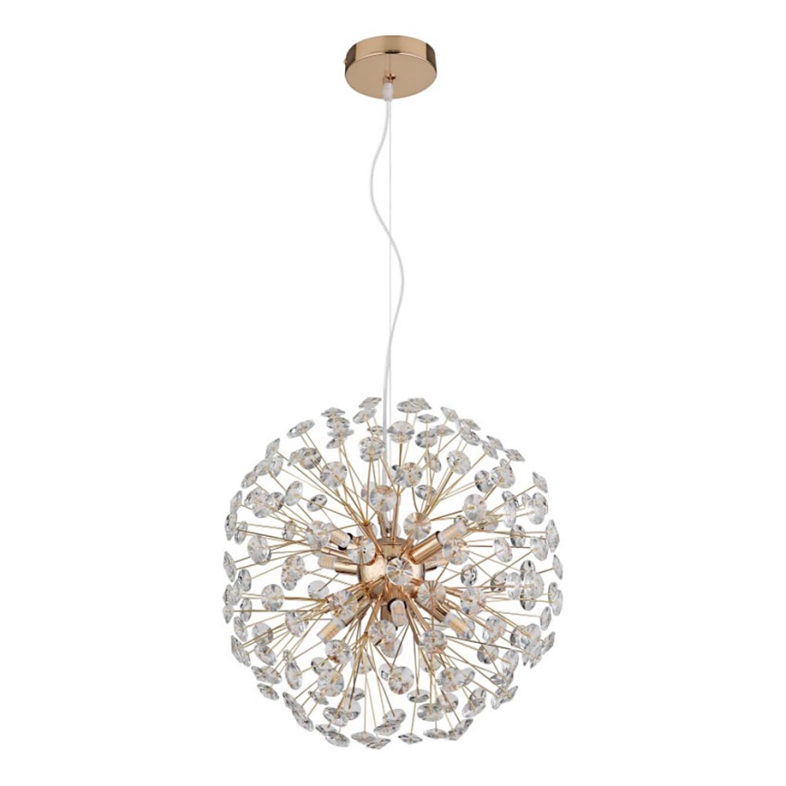 Globo - Lustre LED suspendu sur câble 8xG9/3,5W/230V Ø 40 cm doré