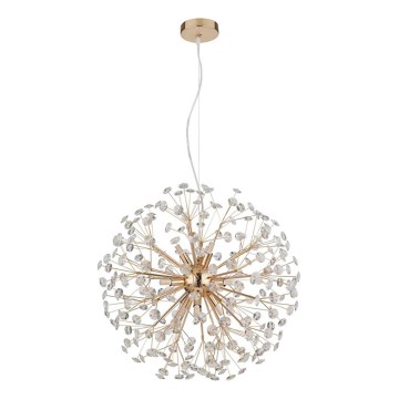 Globo - Lustre LED suspendu sur câble 9xG9/3,5W/230V doré