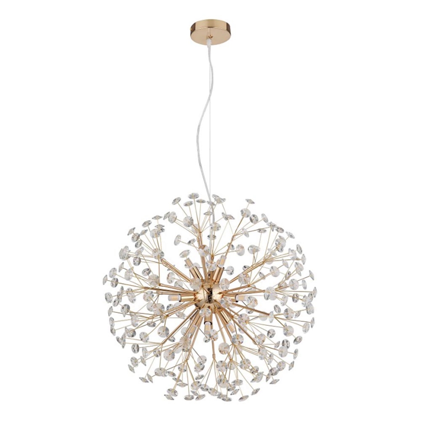 Globo - Lustre LED suspendu sur câble 9xG9/3,5W/230V doré