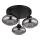 Globo - Lustre plafonnier 3xE27ILLU/40W/230V noir
