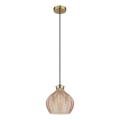 Globo - Lustre sur câble 1xE27/60W/230V Ø 22 cm doré