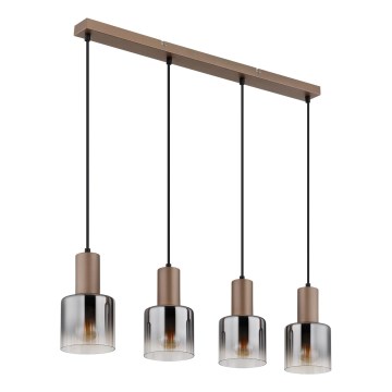 Globo - Lustre suspendu sur câble 4xE27/40W/230V