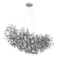 Globo - Lustre suspendu sur câbles 10xE14/40W/230V argenté