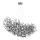 Globo - Lustre suspendu sur câbles 10xE14/40W/230V argenté