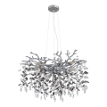 Globo - Lustre suspendu sur câbles 10xE14/40W/230V argenté